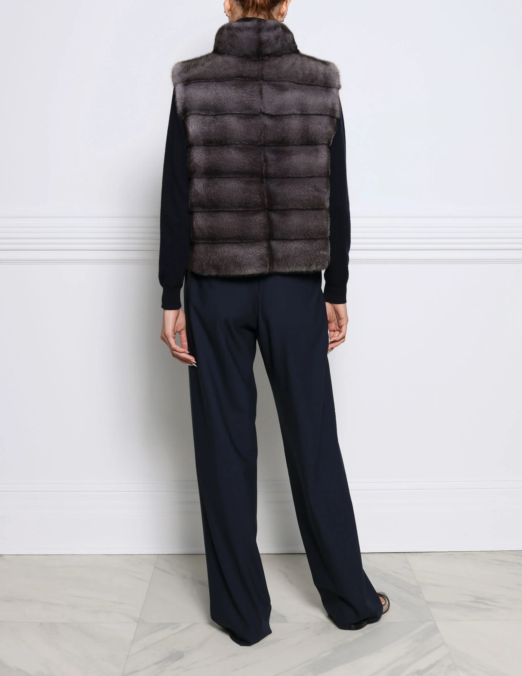 The Nina Storm Mink Fur Vest - Image 18