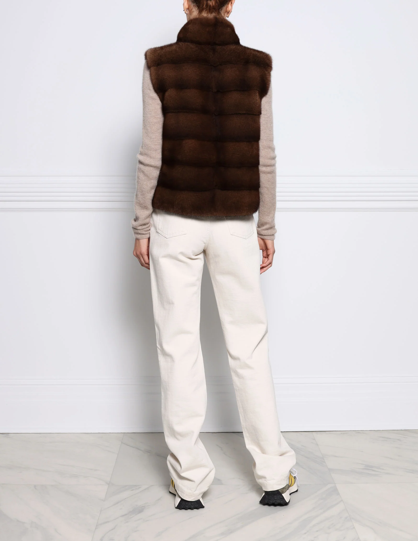 The Nina Storm Mink Fur Vest - Image 9