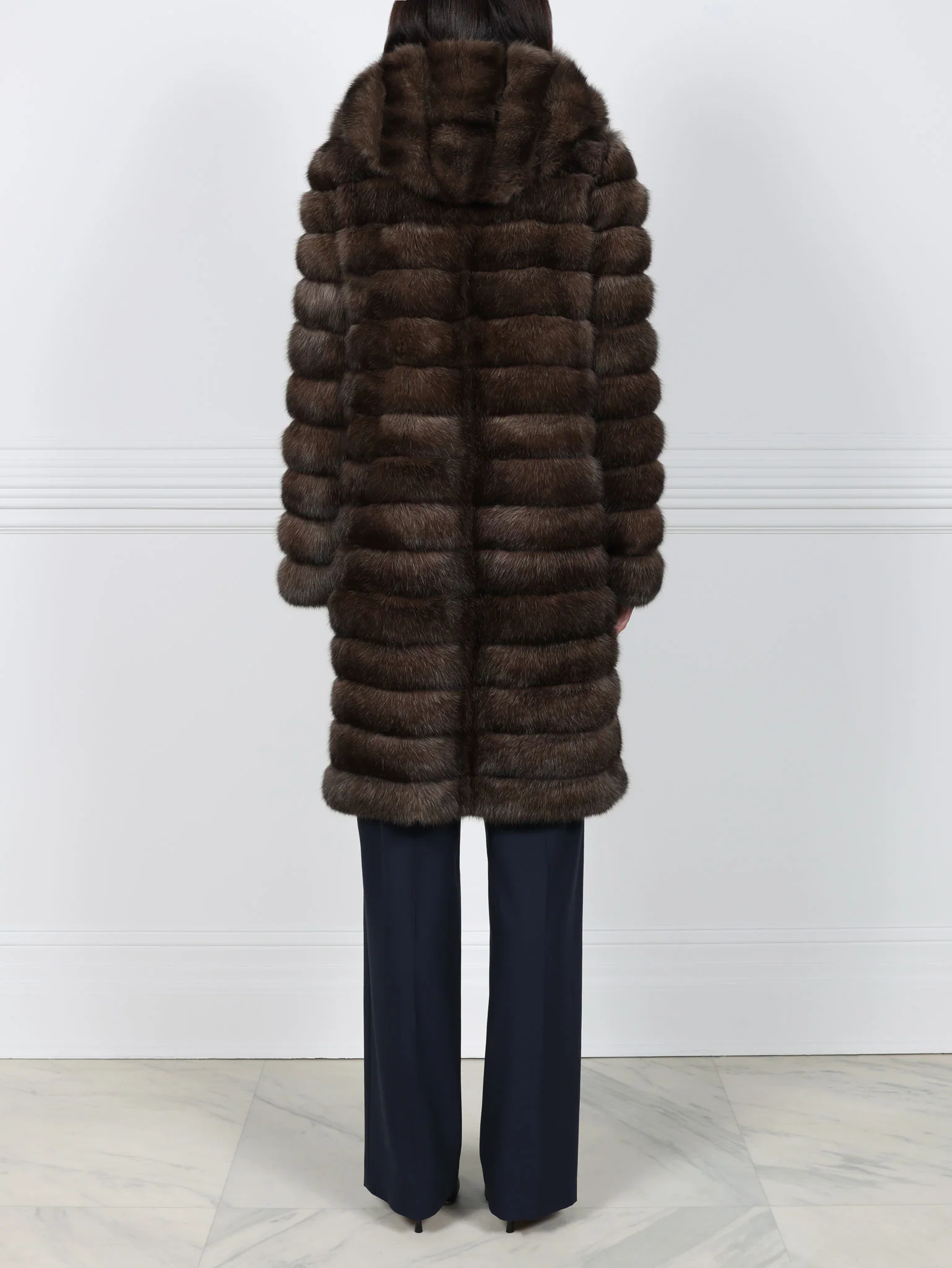 The Mia Sable Fur Storm Coat - Image 2