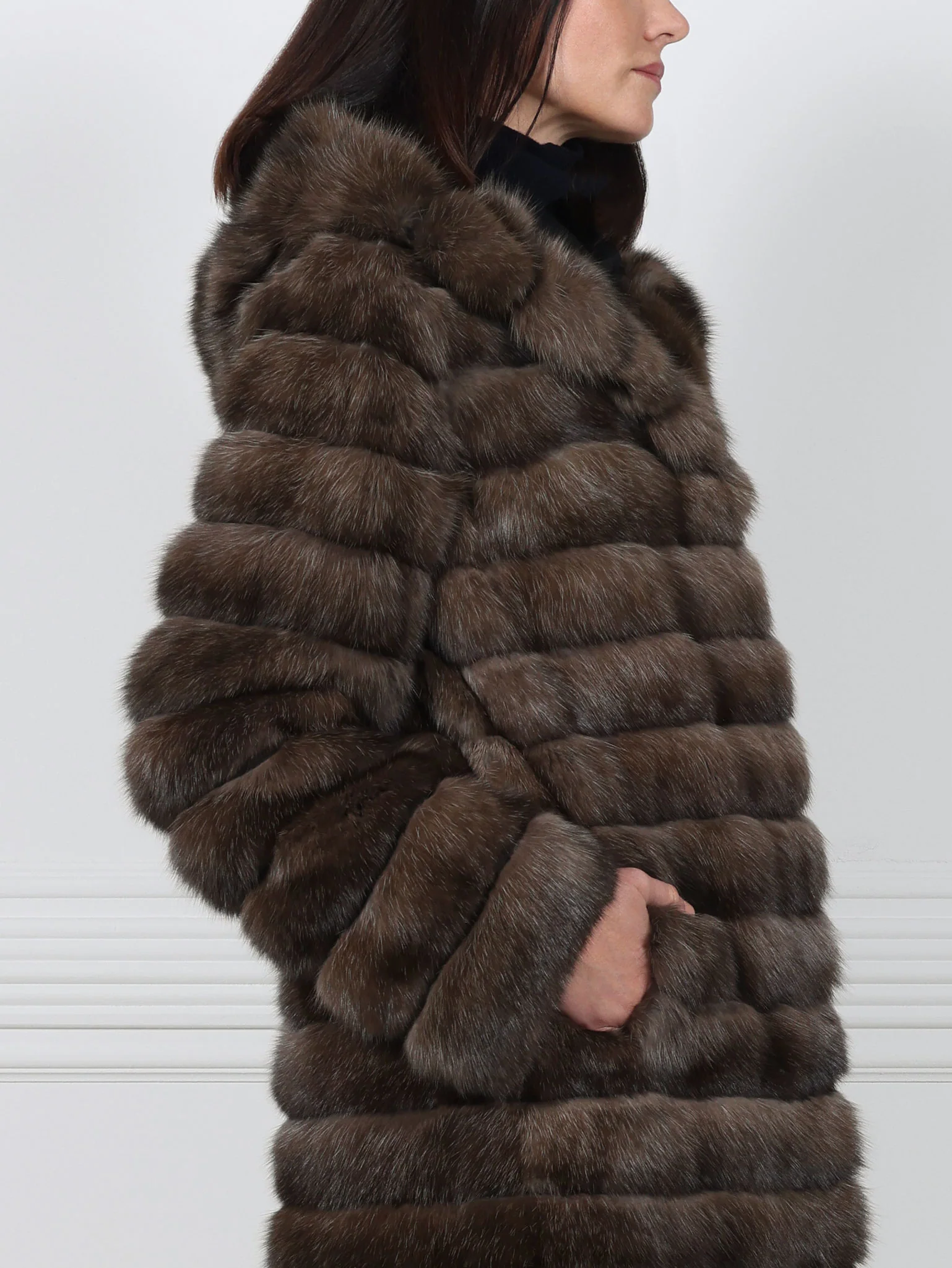 The Mia Sable Fur Storm Coat - Image 3