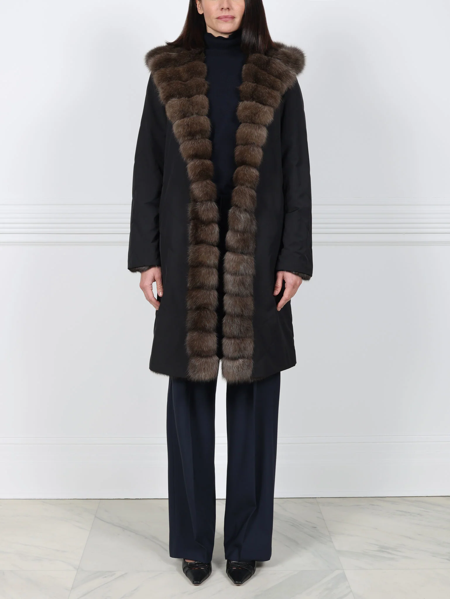 The Mia Sable Fur Storm Coat - Image 5