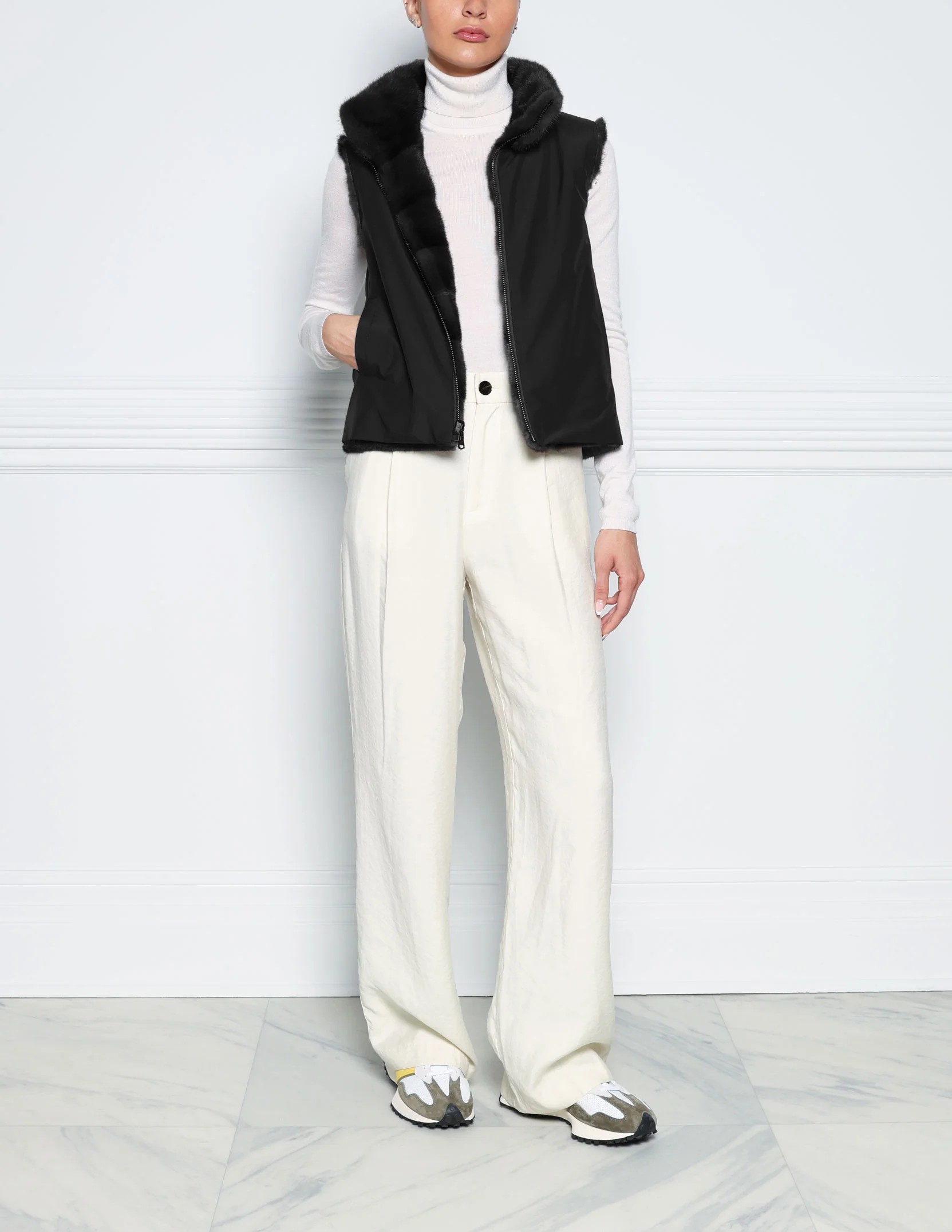The Nina Storm Mink Fur Vest - Image 10