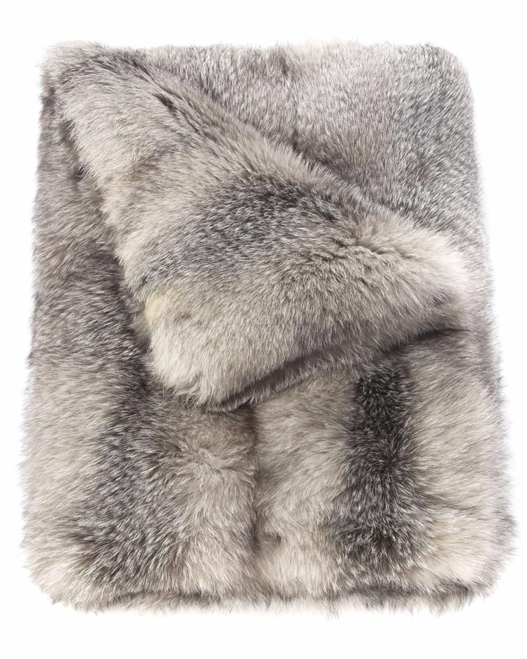 Blue Frost Fur Throw - Image 7