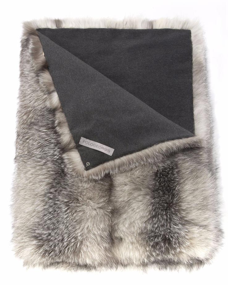 Blue Frost Fur Throw - Image 8
