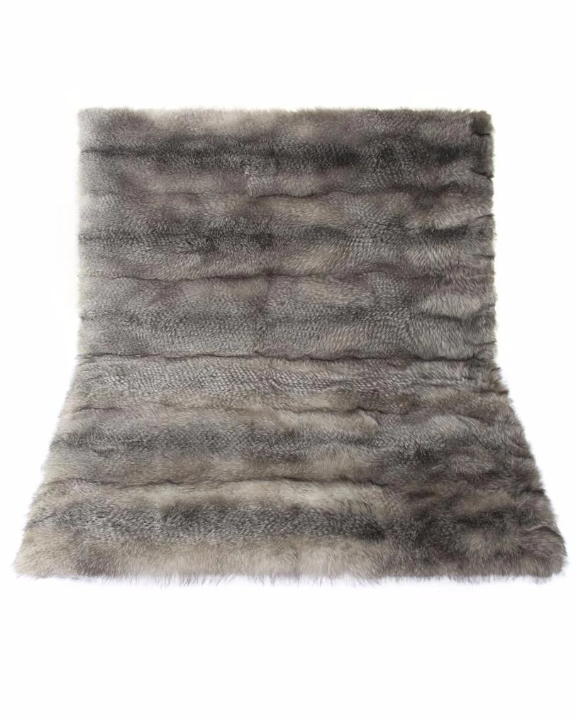 Blue Frost Fur Throw - Image 3