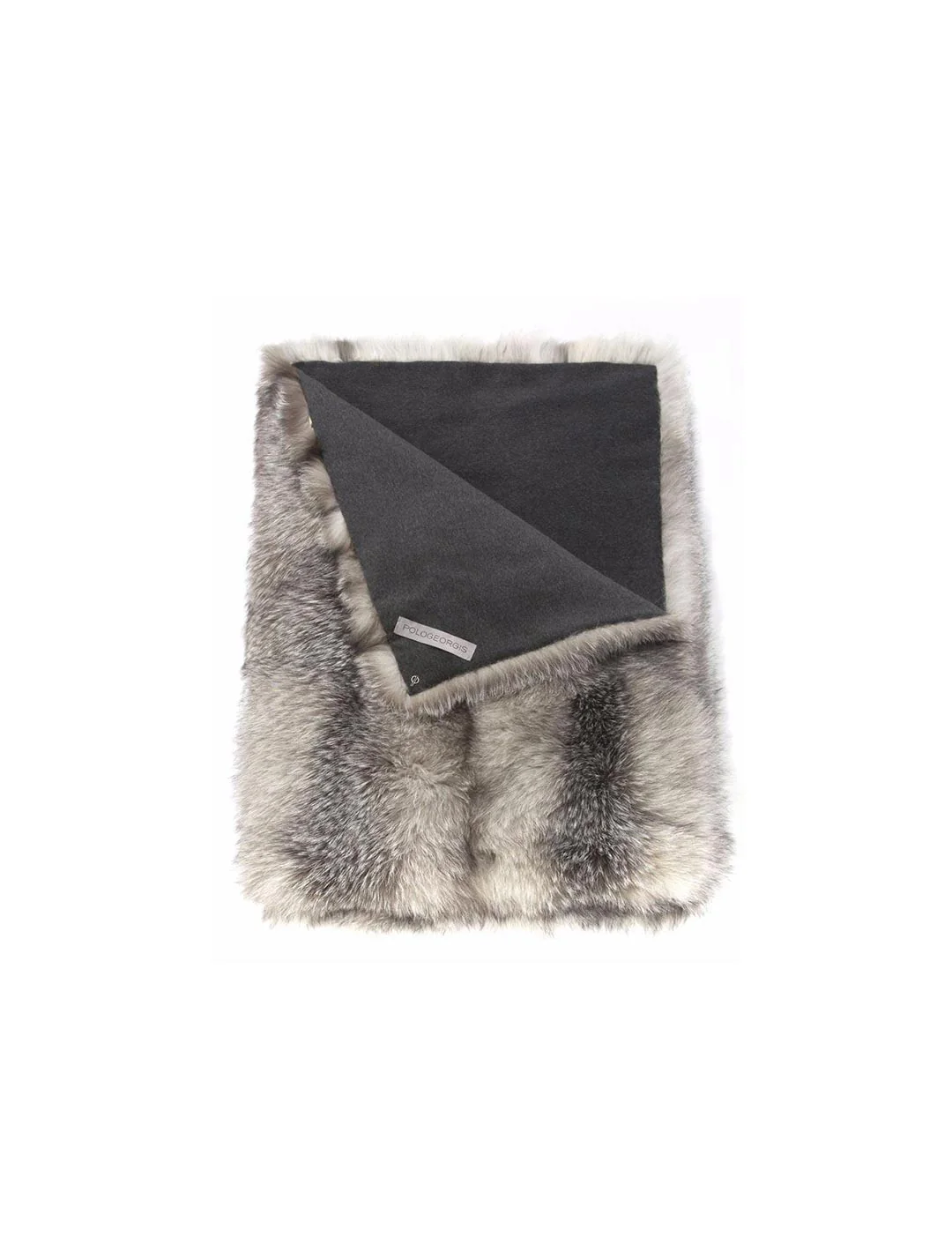 Blue Frost Fur Throw - Image 2