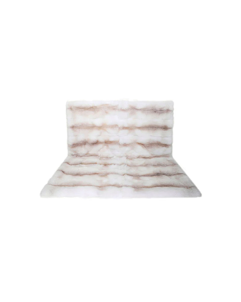 Apricot Fox Fur Throw - Image 3