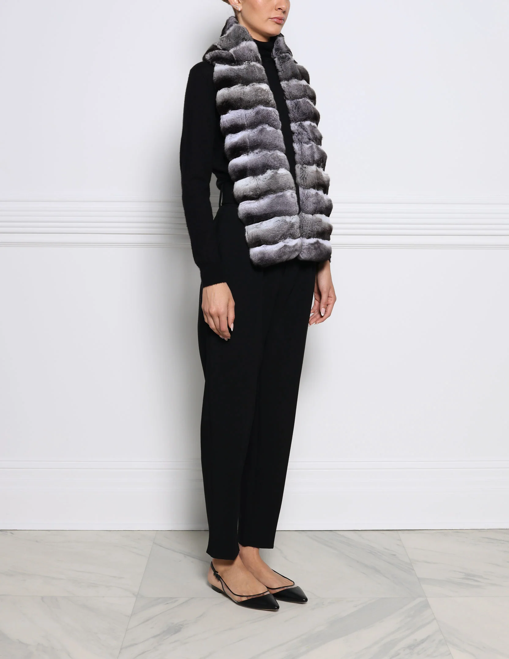 Cross Cut Chinchilla Scarf - Image 2