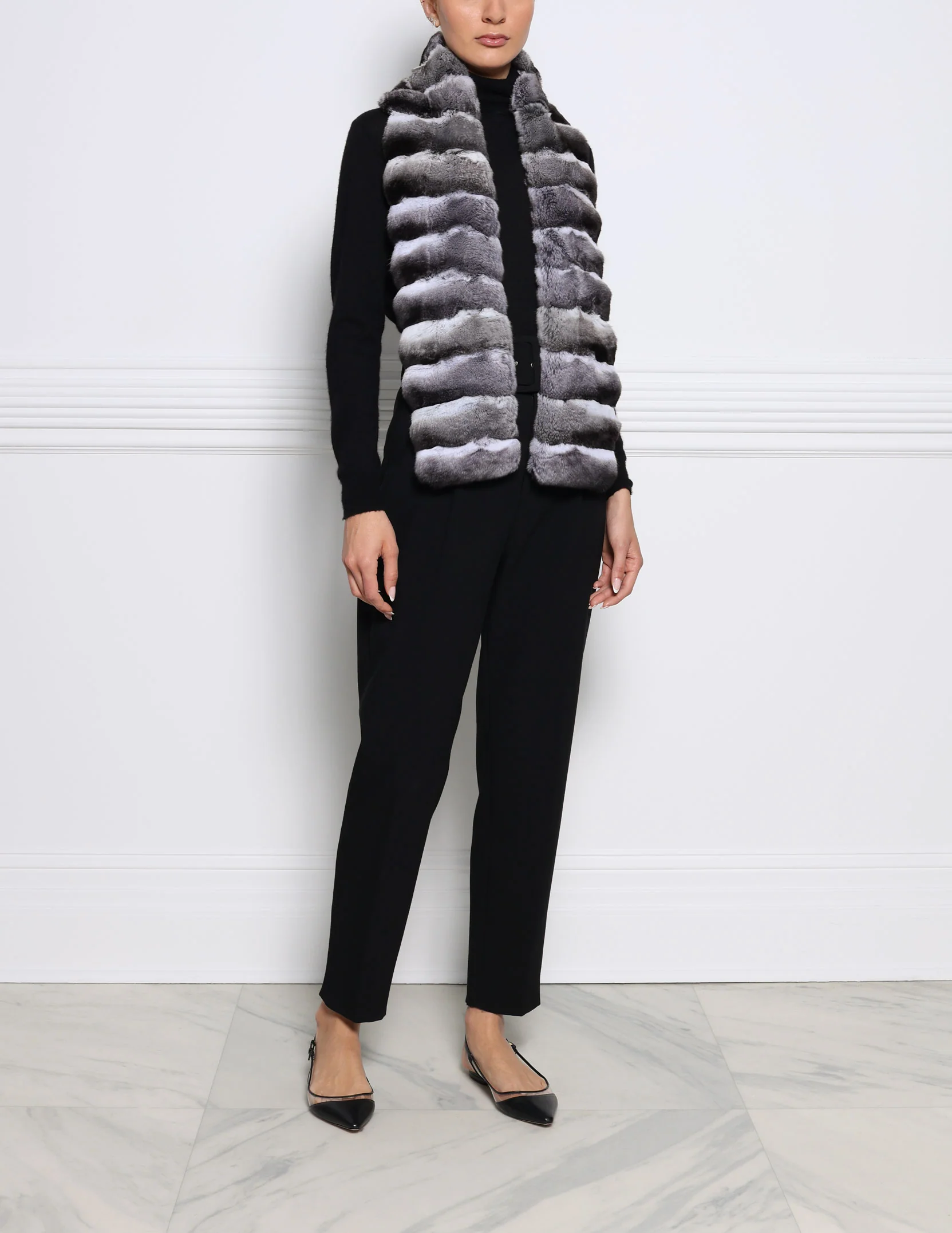 Cross Cut Chinchilla Scarf - Image 3