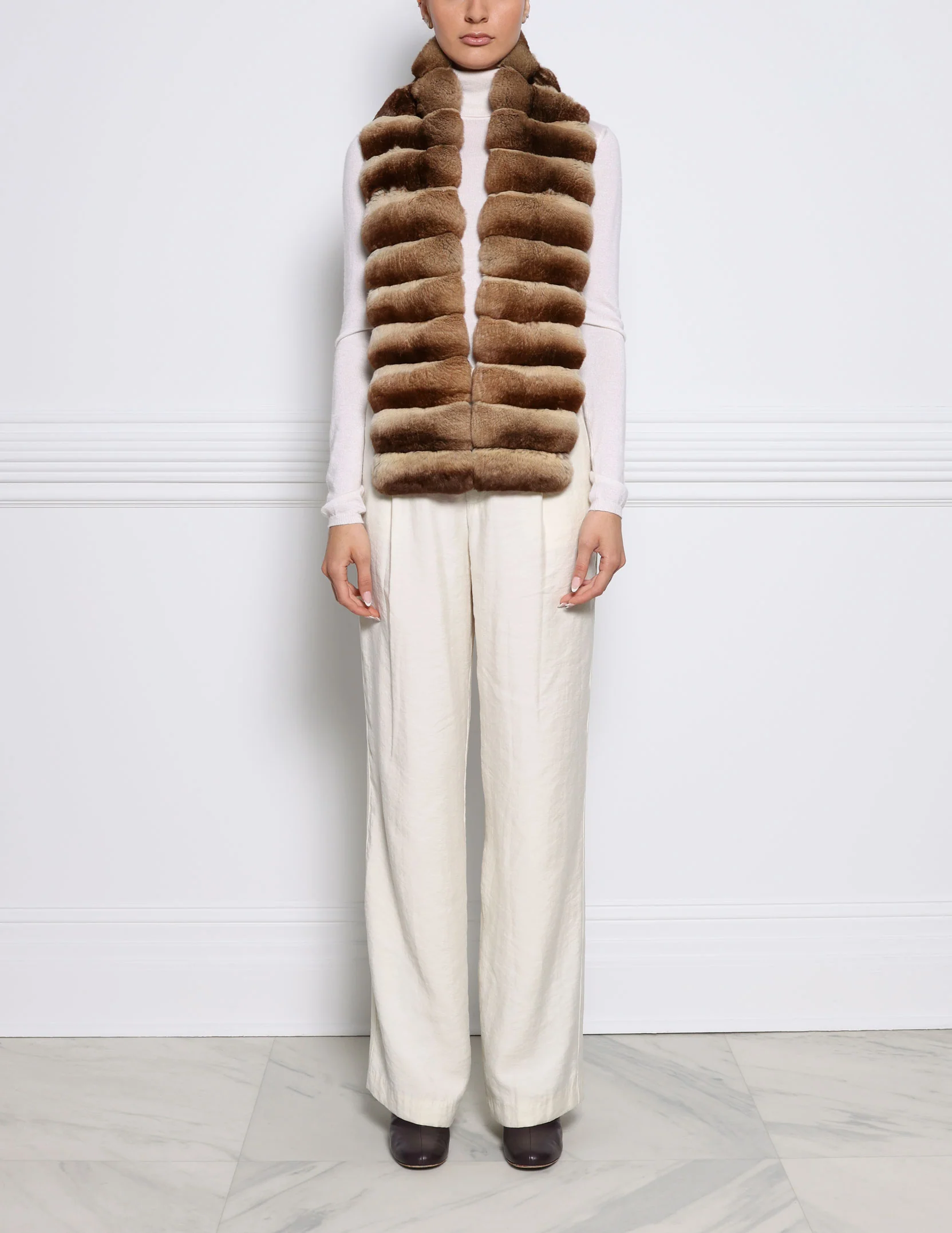 Cross Cut Chinchilla Scarf - Image 4