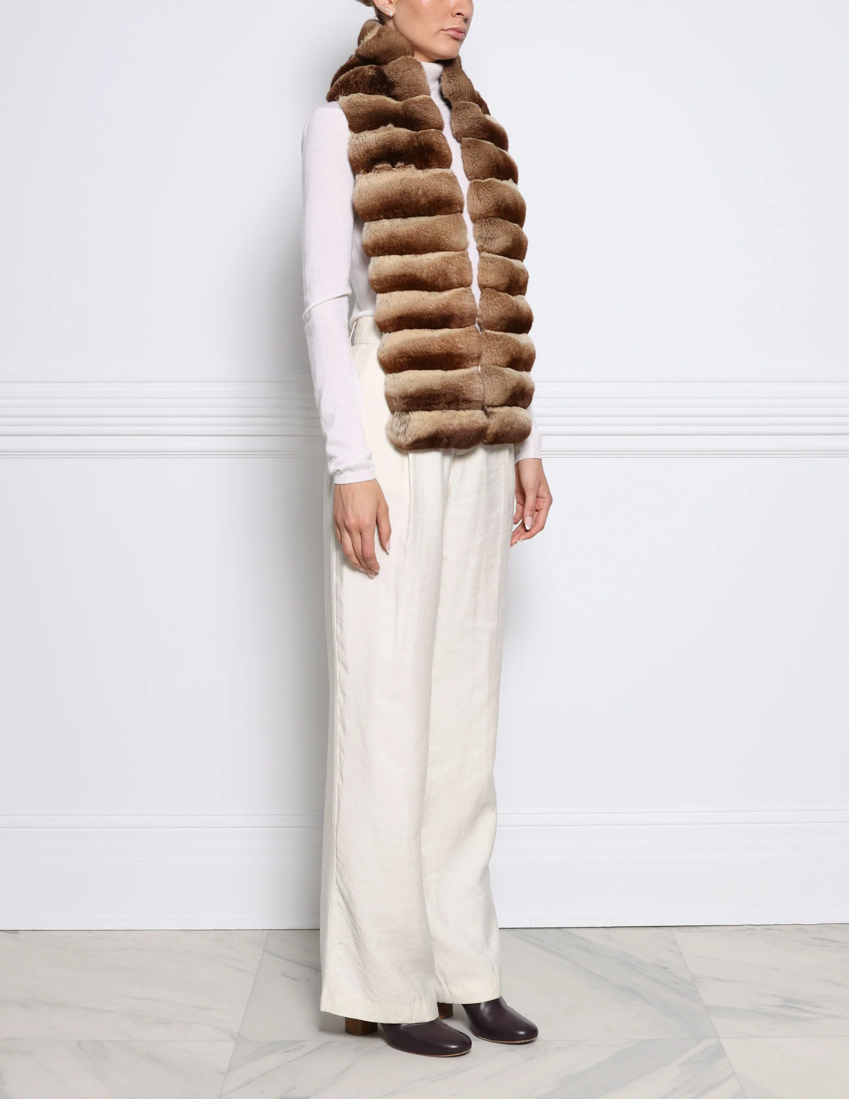 Cross Cut Chinchilla Scarf - Image 5